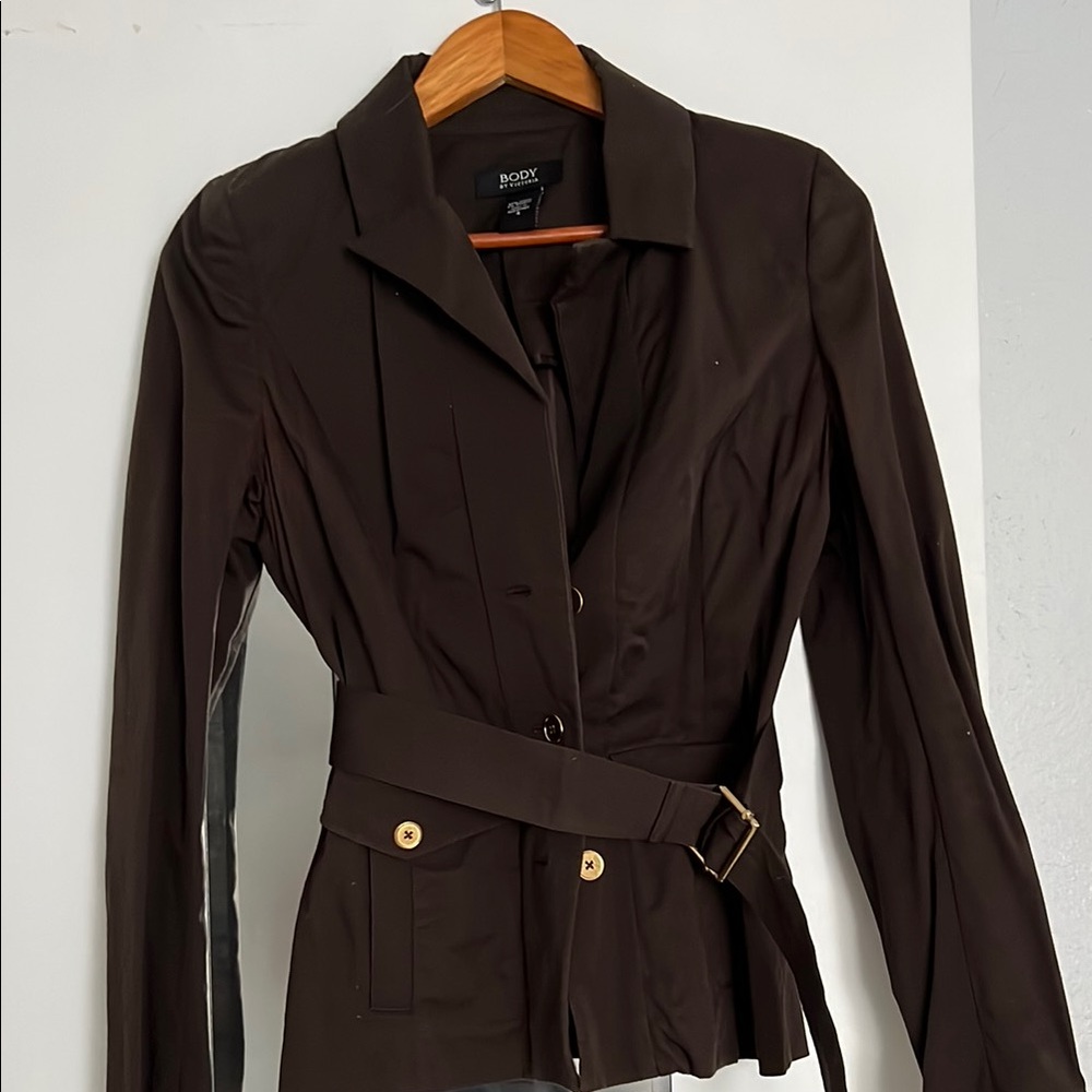 Victoria's Secret Dark Brown Belted Blazer